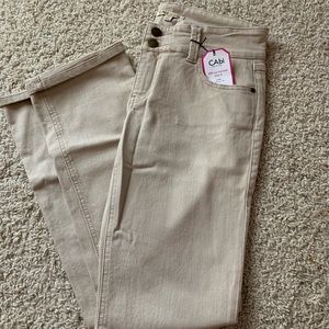 CAbi Womens Lou Lou Cafe Au Lait Denim Jean